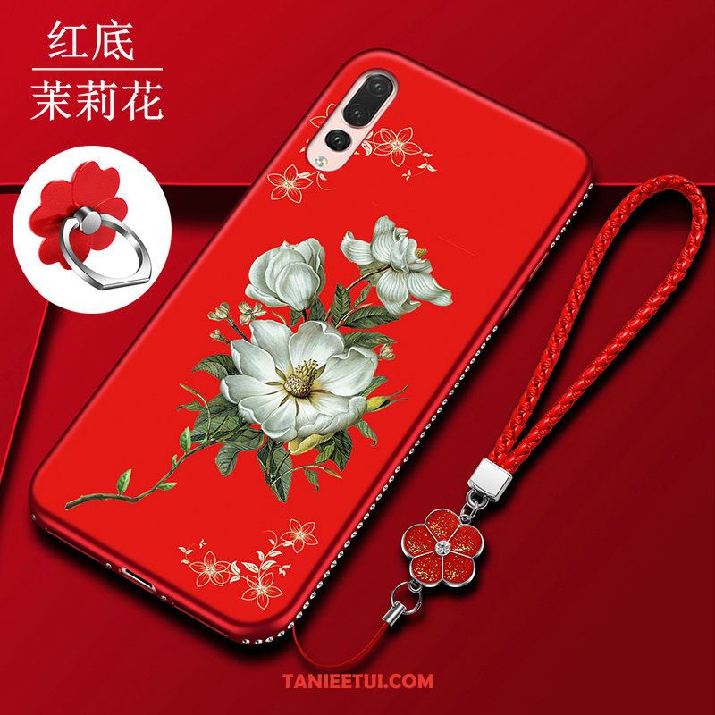 Etui Huawei P20 Pro Anti-fall Czerwony Silikonowe, Futerał Huawei P20 Pro Miękki Ochraniacz Telefon Komórkowy