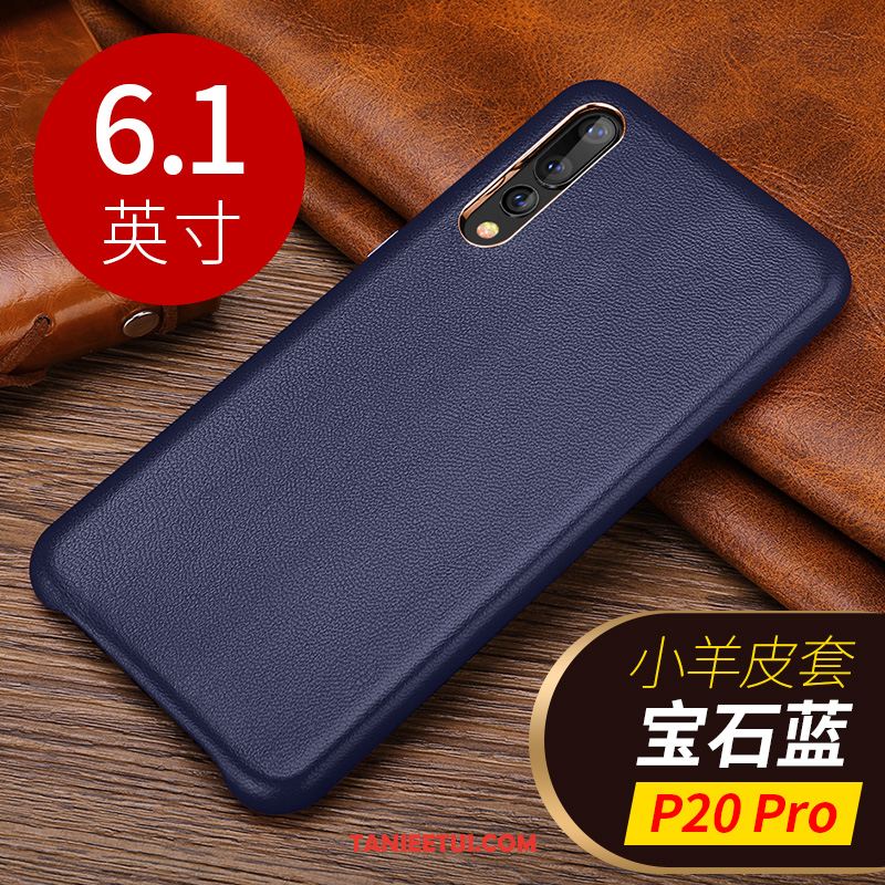 Etui Huawei P20 Pro Brązowy Prawdziwa Skóra Kreatywne, Futerał Huawei P20 Pro Wysoki Koniec Skóra Owcza Ochraniacz