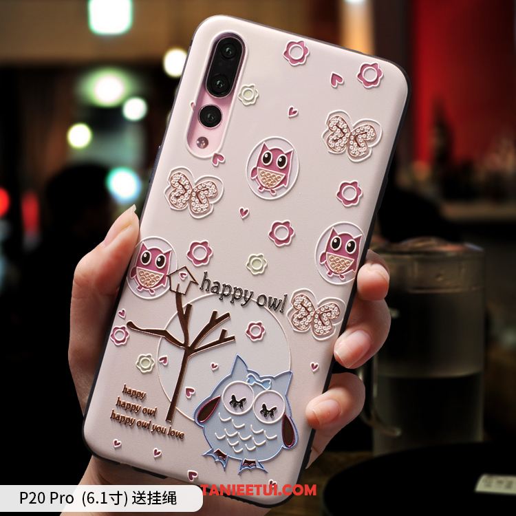 Etui Huawei P20 Pro Cienkie Wiszące Ozdoby Nubuku, Futerał Huawei P20 Pro Modna Marka Miękki Telefon Komórkowy