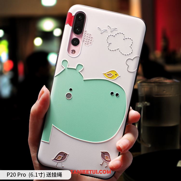 Etui Huawei P20 Pro Cienkie Wiszące Ozdoby Nubuku, Futerał Huawei P20 Pro Modna Marka Miękki Telefon Komórkowy