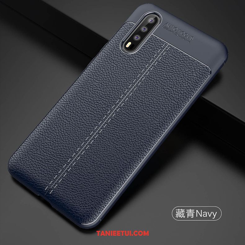 Etui Huawei P20 Pro Niebieski Ring Miękki, Obudowa Huawei P20 Pro Proste Telefon Komórkowy Nubuku