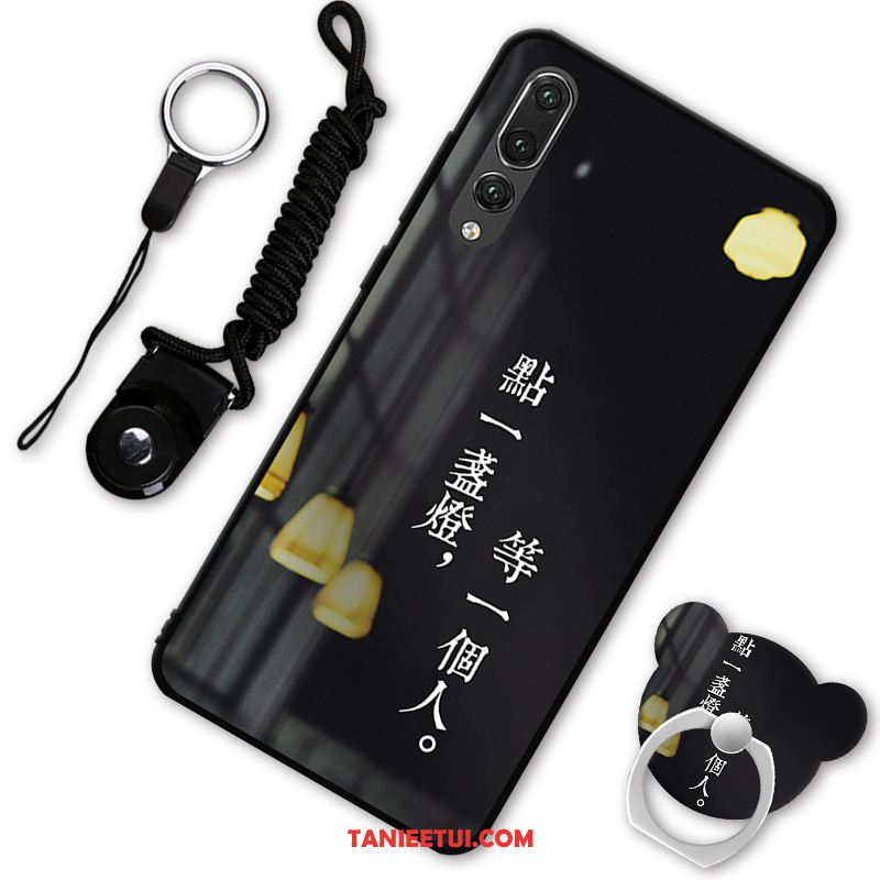 Etui Huawei P20 Pro Nubuku Telefon Komórkowy Czarny, Obudowa Huawei P20 Pro Kreatywne Ochraniacz