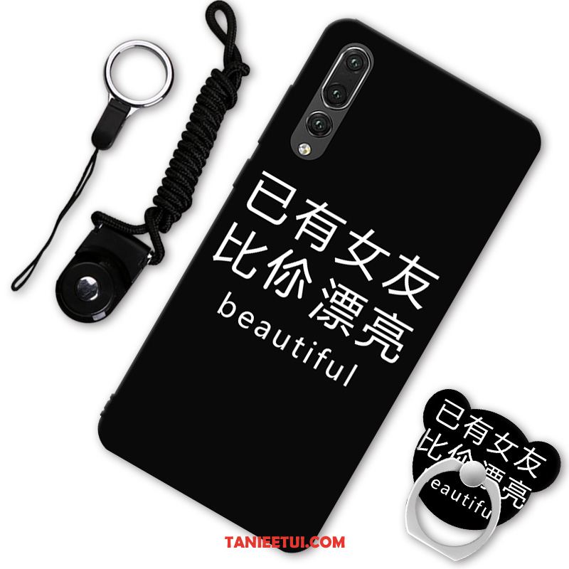 Etui Huawei P20 Pro Nubuku Telefon Komórkowy Czarny, Obudowa Huawei P20 Pro Kreatywne Ochraniacz