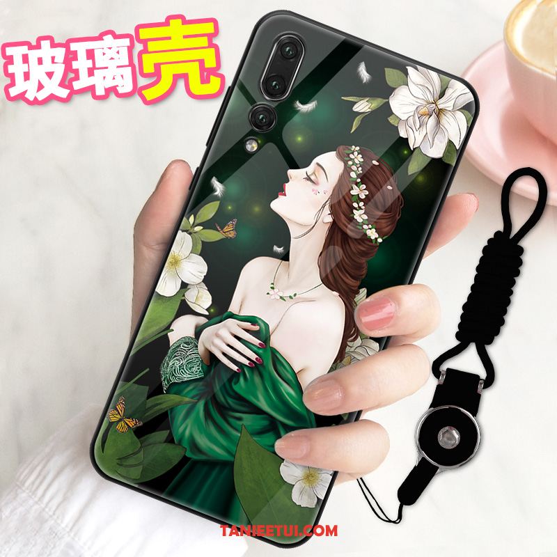 Etui Huawei P20 Pro Nubuku Wisząca Szyja Osobowość, Pokrowce Huawei P20 Pro Anti-fall Czarny Tendencja