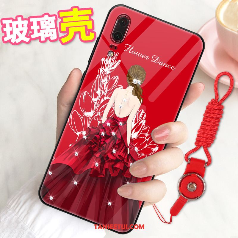 Etui Huawei P20 Pro Nubuku Wisząca Szyja Osobowość, Pokrowce Huawei P20 Pro Anti-fall Czarny Tendencja