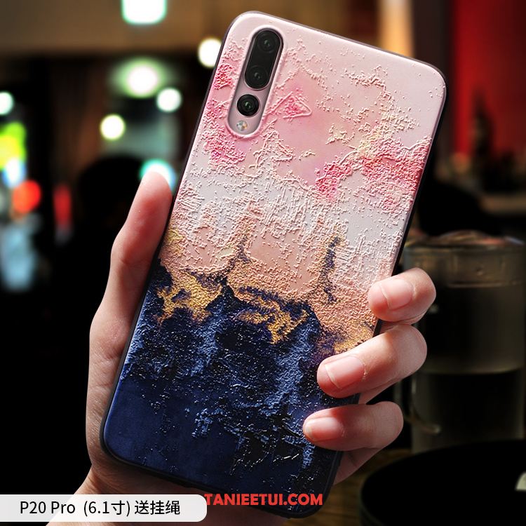 Etui Huawei P20 Pro Ochraniacz Miękki Cienkie, Obudowa Huawei P20 Pro Wiatr Czerwony Anti-fall