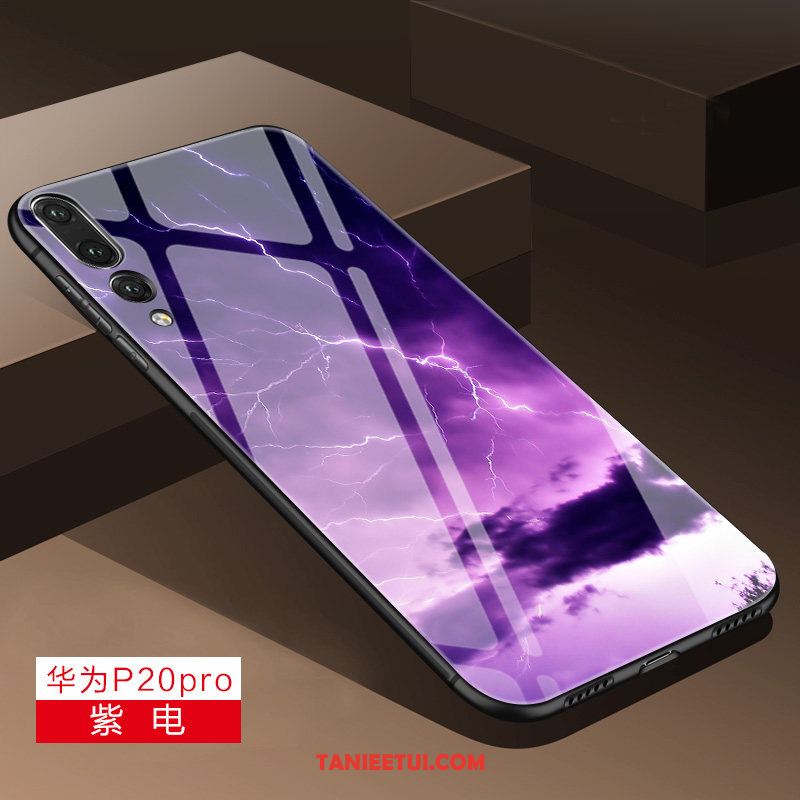 Etui Huawei P20 Pro Ochraniacz Nubuku Silikonowe, Obudowa Huawei P20 Pro Osobowość Lustro Purpurowy