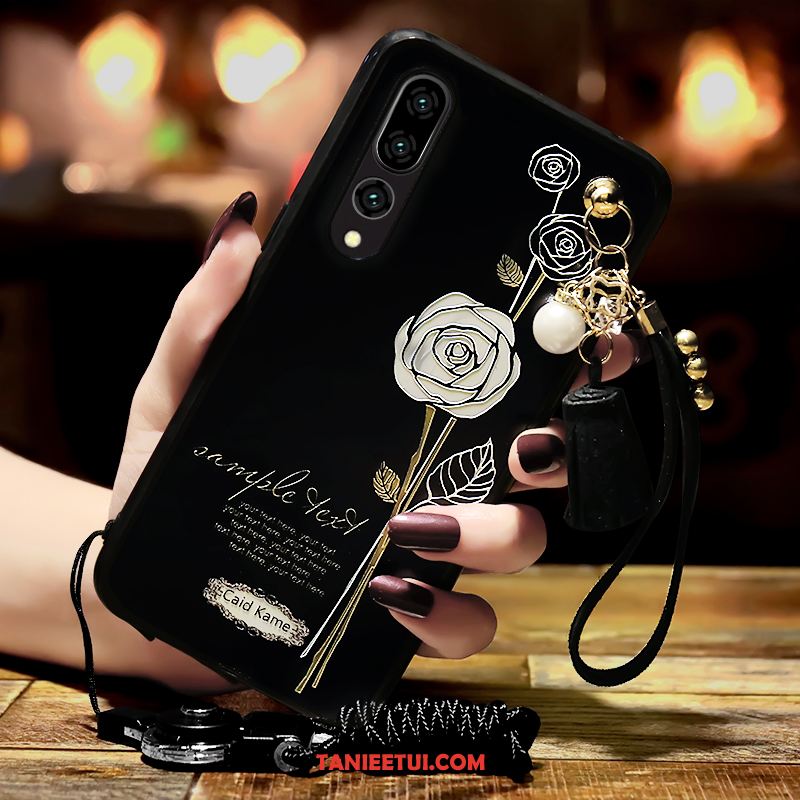 Etui Huawei P20 Pro Proszek Telefon Komórkowy Relief, Obudowa Huawei P20 Pro Anti-fall Rhinestone Klamra