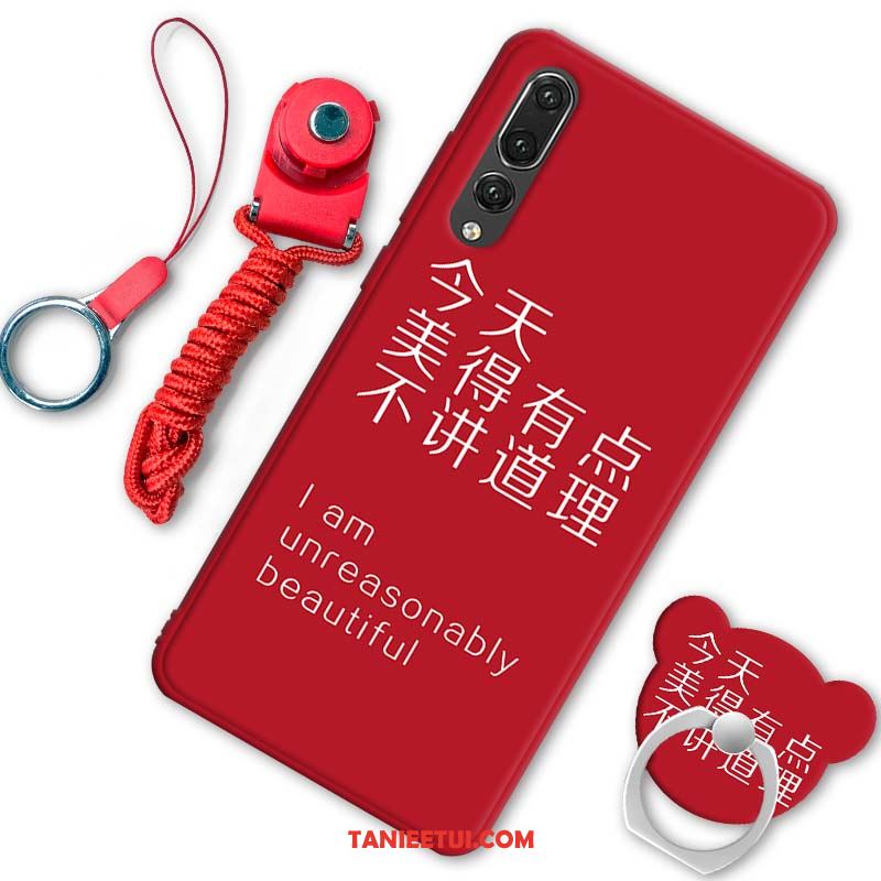 Etui Huawei P20 Pro Telefon Komórkowy Silikonowe Miękki, Futerał Huawei P20 Pro Kreskówka Czerwony