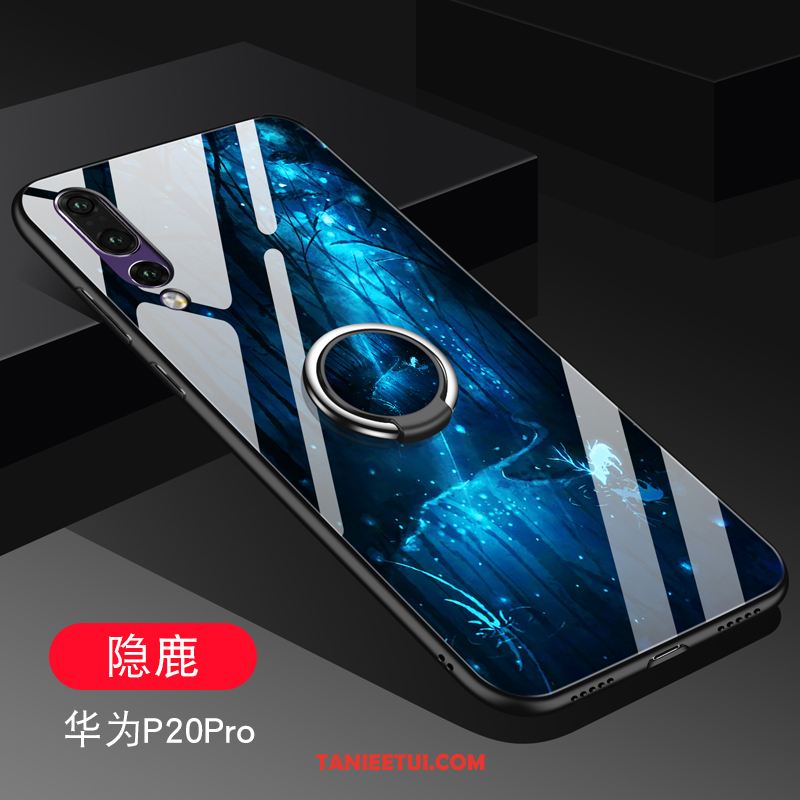 Etui Huawei P20 Pro Tendencja Moda Telefon Komórkowy, Obudowa Huawei P20 Pro Szkło Czerwony Ring