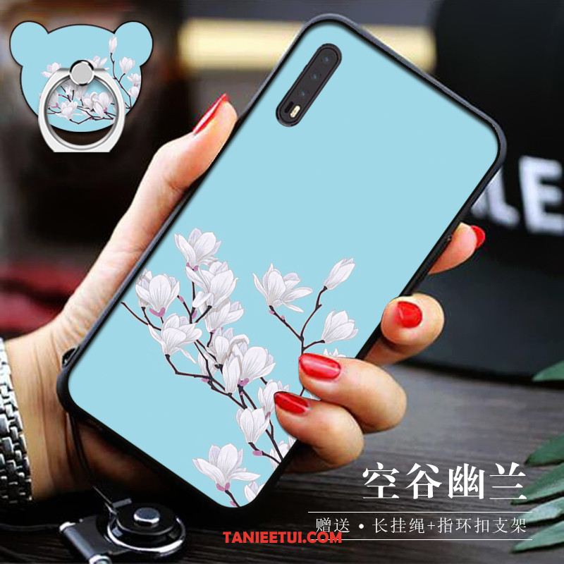 Etui Huawei P20 Pro Wiszące Ozdoby Telefon Komórkowy Kreatywne, Futerał Huawei P20 Pro Ring Niebieski Miękki