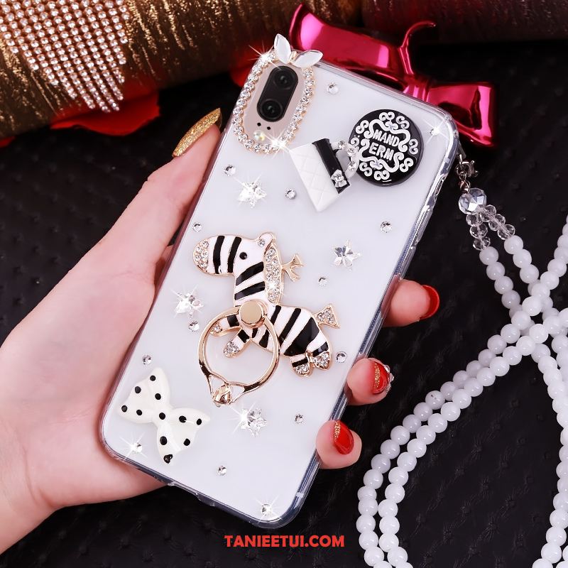 Etui Huawei P20 Rhinestone Luksusowy Różowe, Obudowa Huawei P20 Telefon Komórkowy