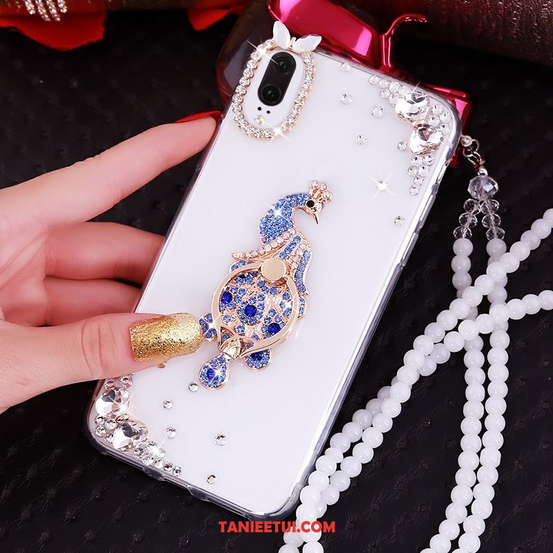 Etui Huawei P20 Rhinestone Luksusowy Różowe, Obudowa Huawei P20 Telefon Komórkowy