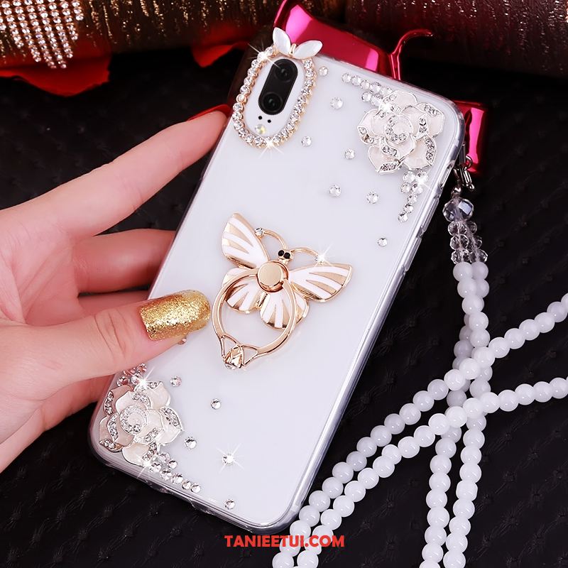 Etui Huawei P20 Rhinestone Luksusowy Różowe, Obudowa Huawei P20 Telefon Komórkowy