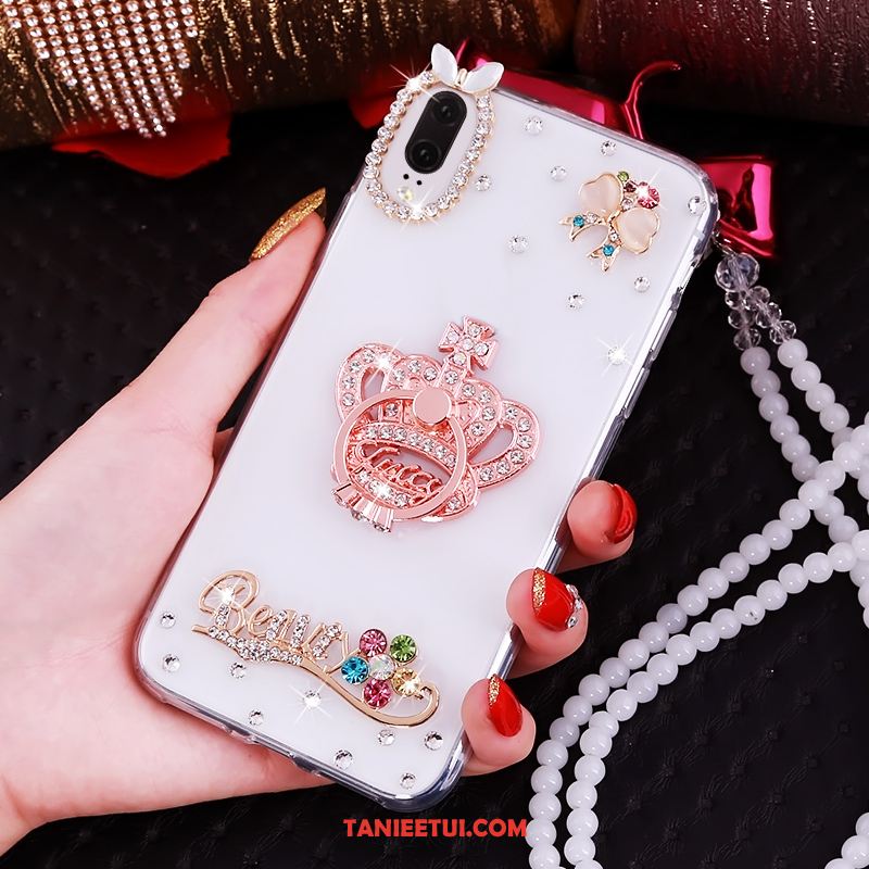 Etui Huawei P20 Rhinestone Luksusowy Różowe, Obudowa Huawei P20 Telefon Komórkowy