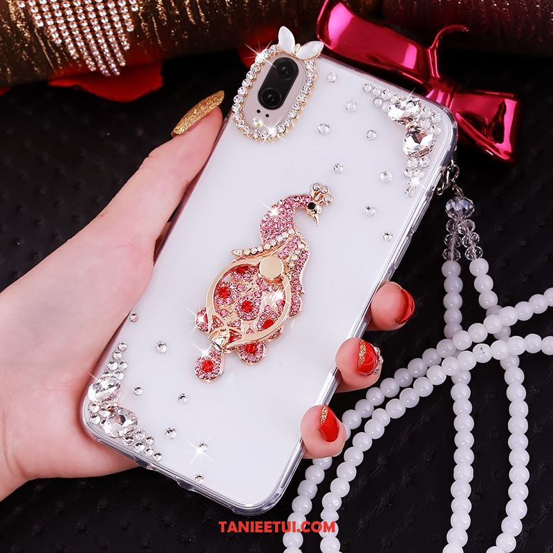 Etui Huawei P20 Rhinestone Luksusowy Różowe, Obudowa Huawei P20 Telefon Komórkowy