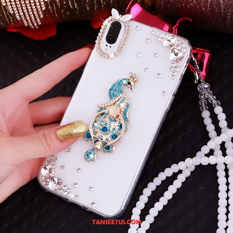 Etui Huawei P20 Rhinestone Luksusowy Różowe, Obudowa Huawei P20 Telefon Komórkowy