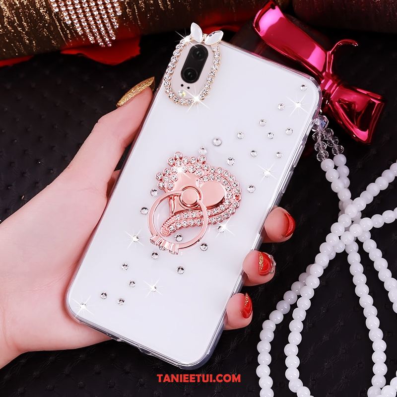 Etui Huawei P20 Rhinestone Luksusowy Różowe, Obudowa Huawei P20 Telefon Komórkowy