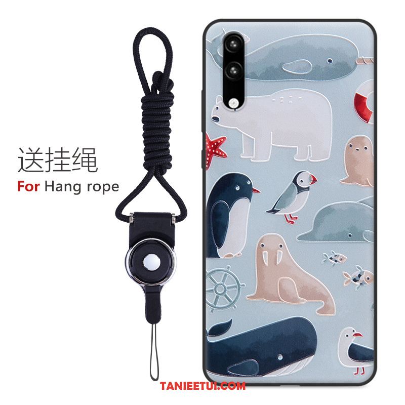 Etui Huawei P20 Wysoki Koniec Niebieski Anti-fall, Obudowa Huawei P20 Telefon Komórkowy All Inclusive Relief