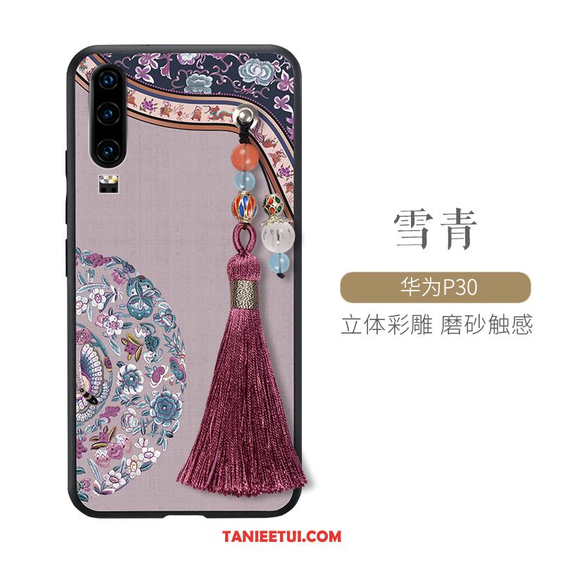 Etui Huawei P30 All Inclusive Cienkie Chiński Styl, Futerał Huawei P30 Kreatywne Silikonowe Trudno