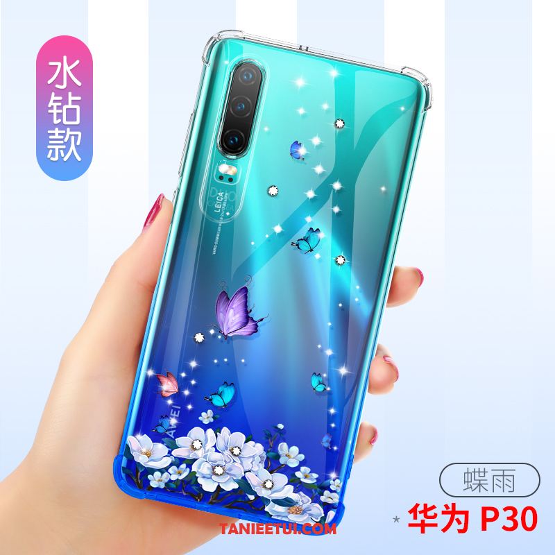 Etui Huawei P30 Cienkie Anti-fall Miękki, Pokrowce Huawei P30 Różowe Silikonowe Telefon Komórkowy