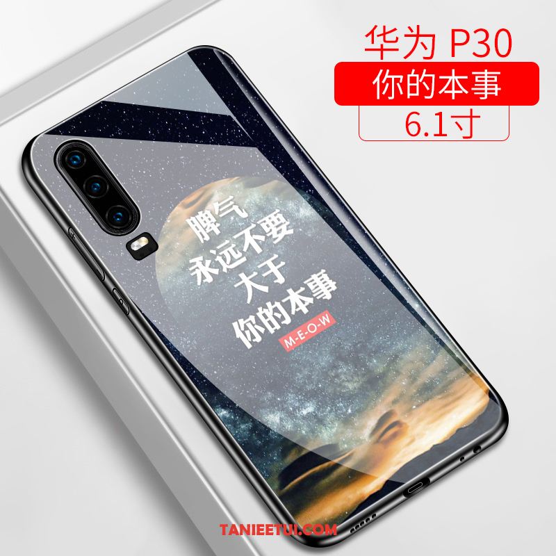 Etui Huawei P30 Cienkie Purpurowy Telefon Komórkowy, Pokrowce Huawei P30 All Inclusive Modna Marka Silikonowe