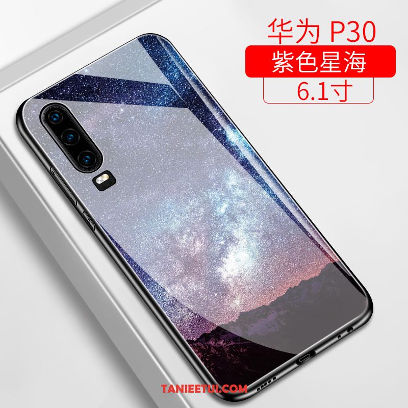 Etui Huawei P30 Cienkie Purpurowy Telefon Komórkowy, Pokrowce Huawei P30 All Inclusive Modna Marka Silikonowe