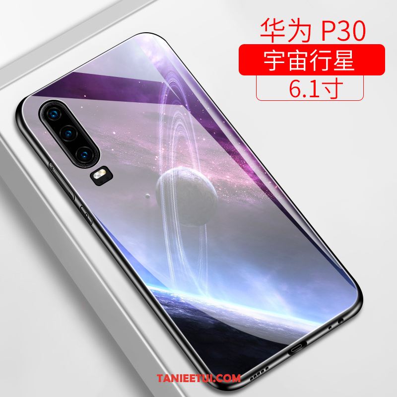 Etui Huawei P30 Cienkie Purpurowy Telefon Komórkowy, Pokrowce Huawei P30 All Inclusive Modna Marka Silikonowe