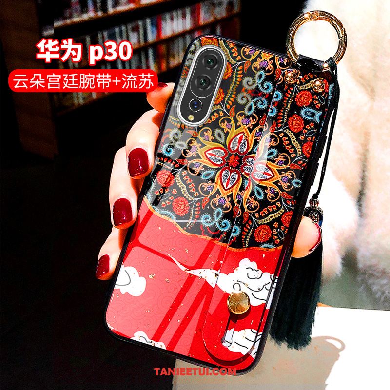 Etui Huawei P30 Kreatywne Anti-fall All Inclusive, Obudowa Huawei P30 Chiński Styl Nowy Czerwony