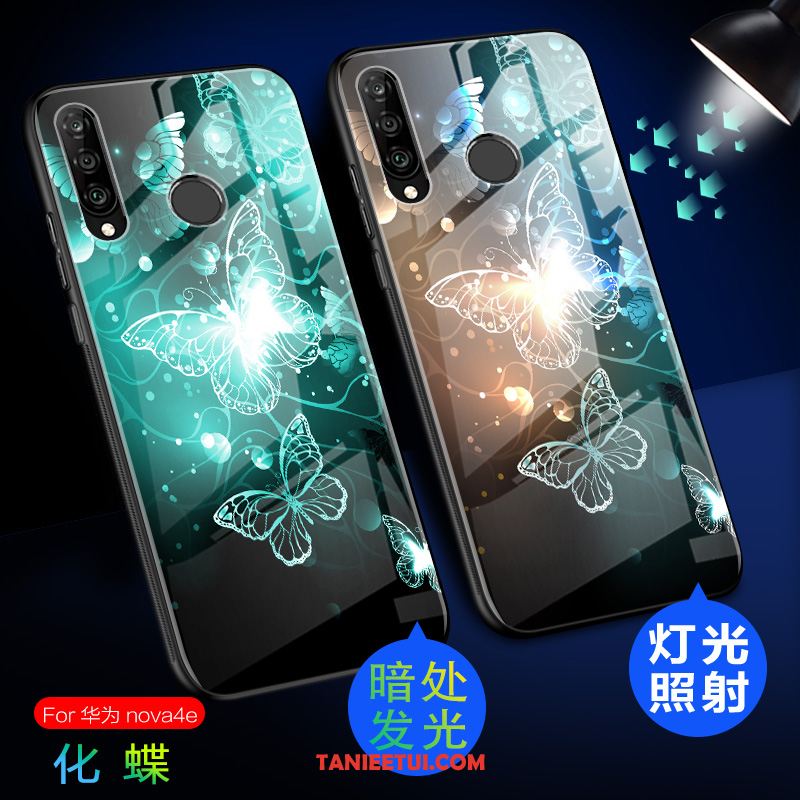 Etui Huawei P30 Lite Anti-fall Lustro Nubuku, Futerał Huawei P30 Lite Czarny All Inclusive Świecące