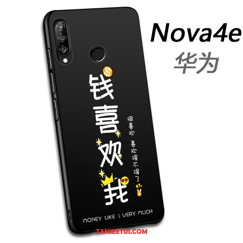 Etui Huawei P30 Lite Czarny All Inclusive Miękki, Futerał Huawei P30 Lite Ochraniacz Piękny Telefon Komórkowy