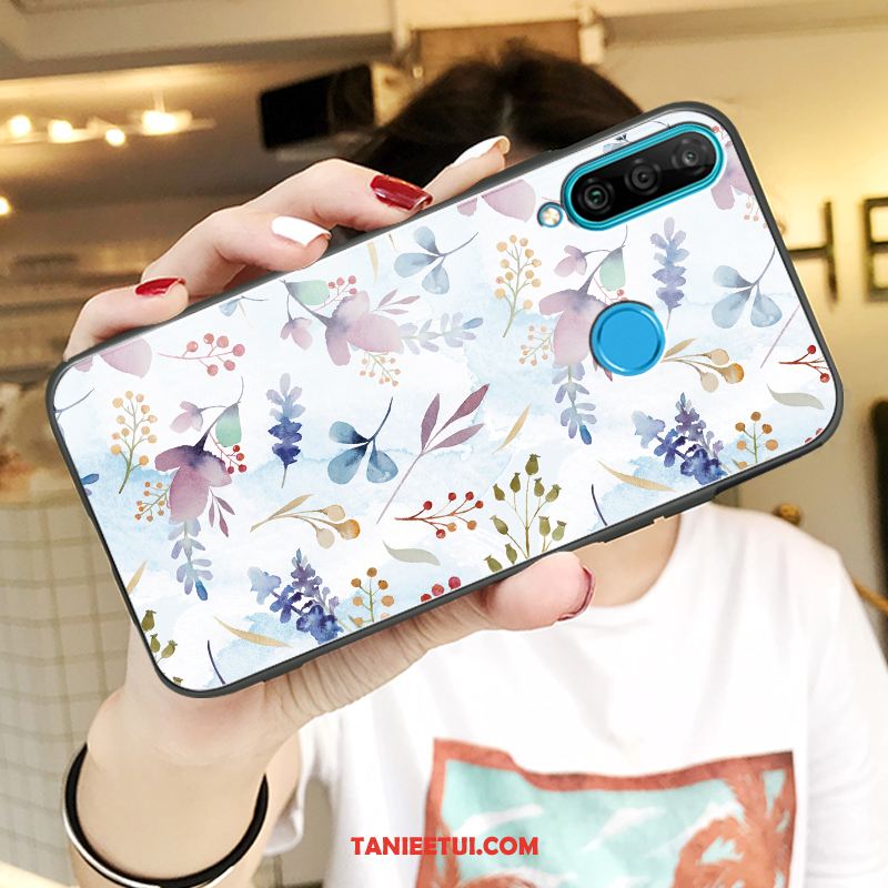 Etui Huawei P30 Lite Czerwony Netto Szkło Kreskówka, Futerał Huawei P30 Lite Ochraniacz All Inclusive Biały