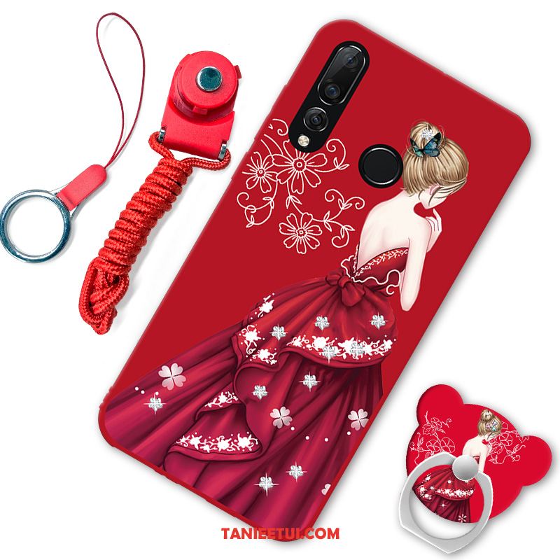 Etui Huawei P30 Lite Moda Czarny Ring, Futerał Huawei P30 Lite Telefon Komórkowy Ochraniacz All Inclusive