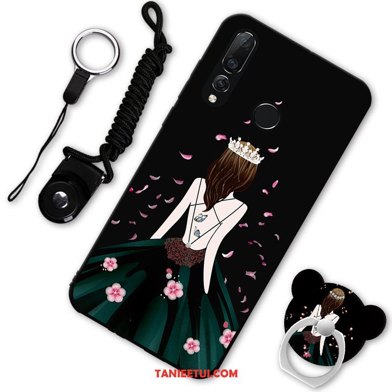 Etui Huawei P30 Lite Moda Czarny Ring, Futerał Huawei P30 Lite Telefon Komórkowy Ochraniacz All Inclusive