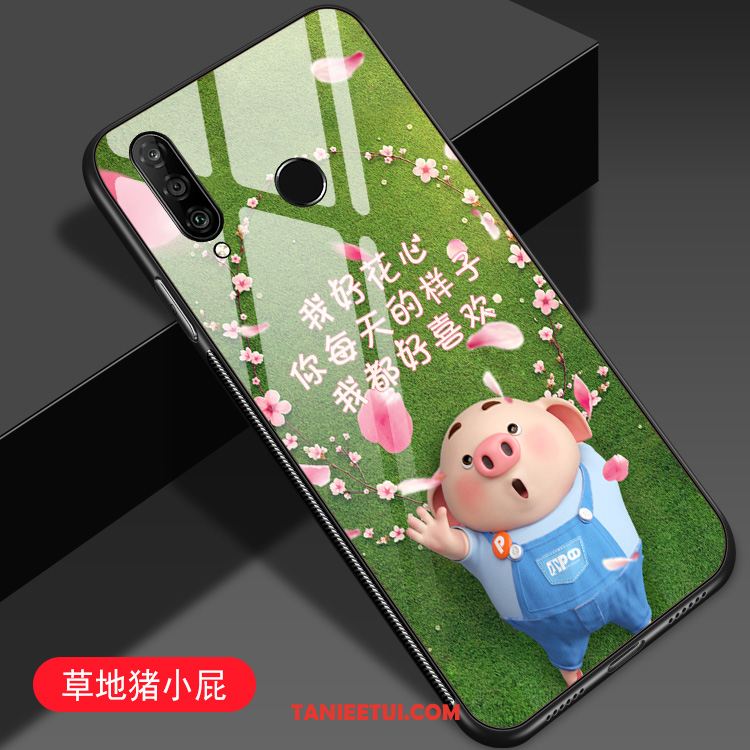 Etui Huawei P30 Lite Niebieski Kreatywne Anti-fall, Obudowa Huawei P30 Lite Młodzież Kreskówka Ochraniacz