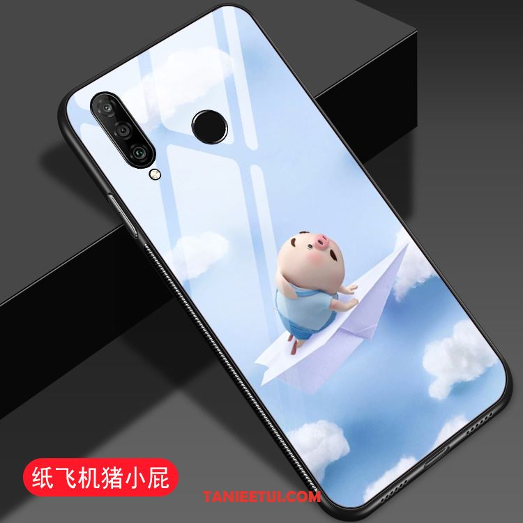 Etui Huawei P30 Lite Niebieski Kreatywne Anti-fall, Obudowa Huawei P30 Lite Młodzież Kreskówka Ochraniacz