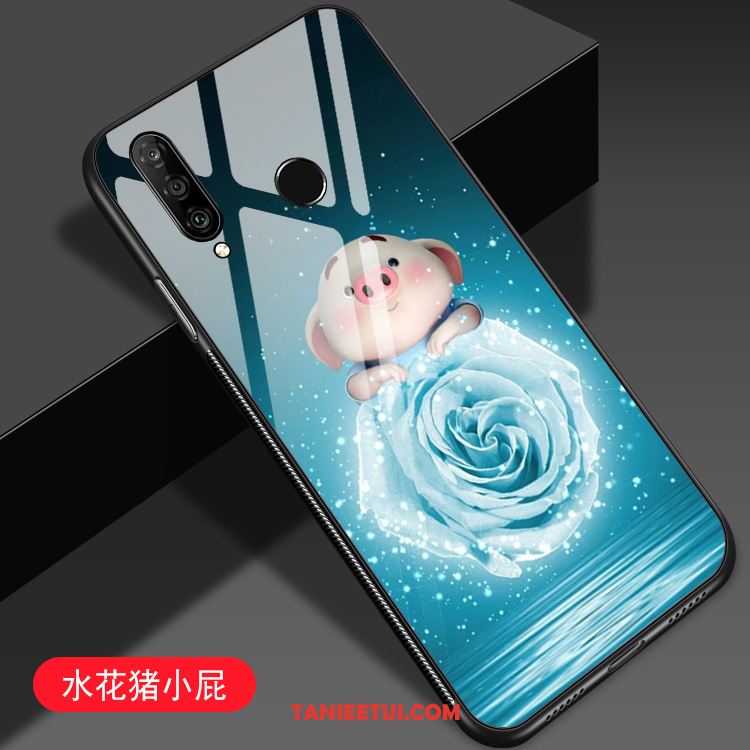 Etui Huawei P30 Lite Niebieski Kreatywne Anti-fall, Obudowa Huawei P30 Lite Młodzież Kreskówka Ochraniacz