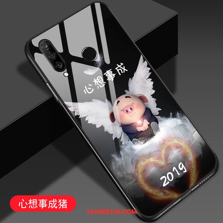 Etui Huawei P30 Lite Niebieski Kreatywne Anti-fall, Obudowa Huawei P30 Lite Młodzież Kreskówka Ochraniacz