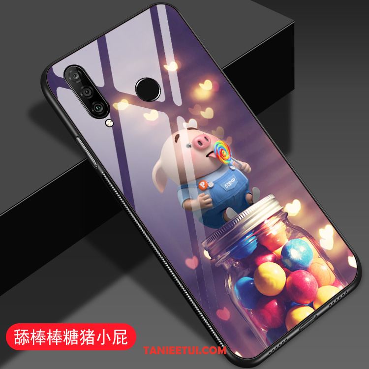 Etui Huawei P30 Lite Niebieski Kreatywne Anti-fall, Obudowa Huawei P30 Lite Młodzież Kreskówka Ochraniacz