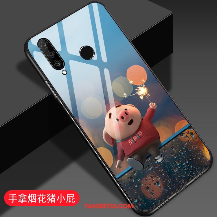 Etui Huawei P30 Lite Niebieski Kreatywne Anti-fall, Obudowa Huawei P30 Lite Młodzież Kreskówka Ochraniacz