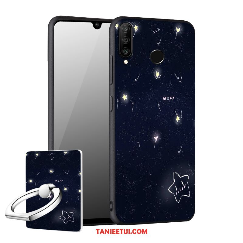 Etui Huawei P30 Lite Nubuku Ochraniacz Niebieski, Futerał Huawei P30 Lite Anti-fall Telefon Komórkowy Miękki