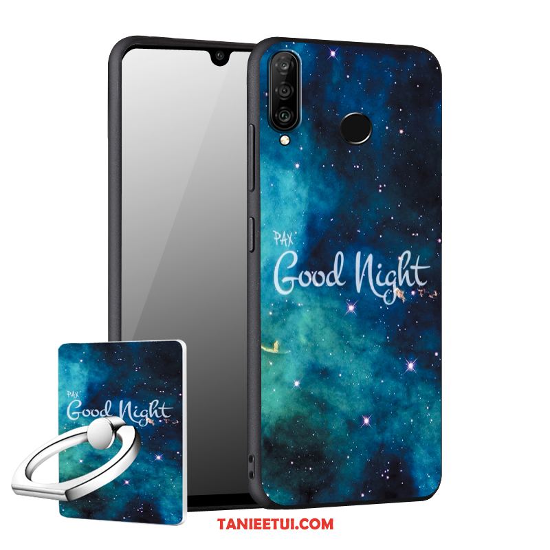 Etui Huawei P30 Lite Nubuku Ochraniacz Niebieski, Futerał Huawei P30 Lite Anti-fall Telefon Komórkowy Miękki