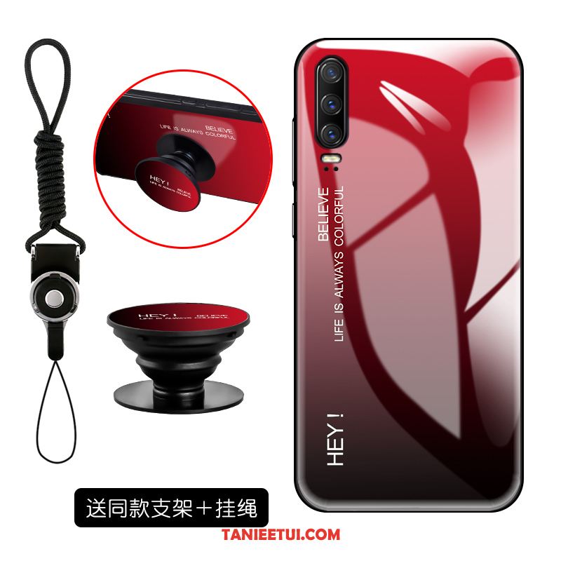 Etui Huawei P30 Lustro Moda Miękki, Obudowa Huawei P30 Telefon Komórkowy Anti-fall Czerwony Netto