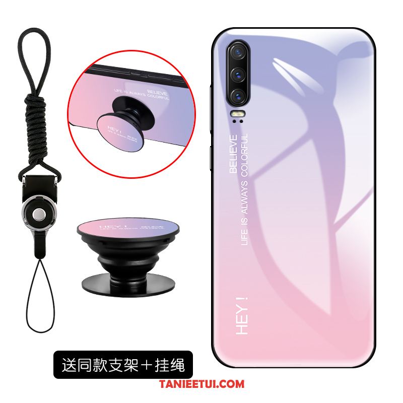 Etui Huawei P30 Lustro Moda Miękki, Obudowa Huawei P30 Telefon Komórkowy Anti-fall Czerwony Netto