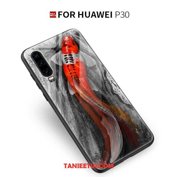 Etui Huawei P30 Nowy Modna Marka Silikonowe, Futerał Huawei P30 Czerwony Osobowość Ochraniacz