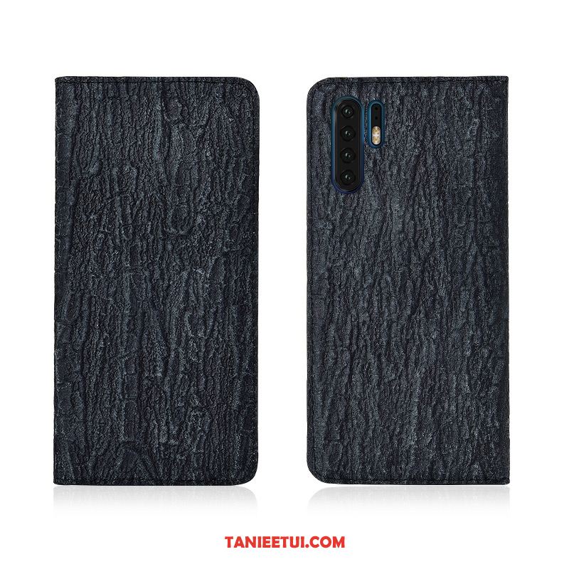 Etui Huawei P30 Pro All Inclusive Silikonowe Klapa, Obudowa Huawei P30 Pro Skórzany Futerał Skóra Niebieski