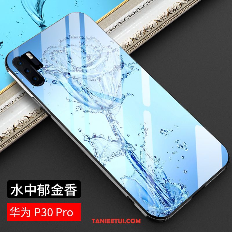 Etui Huawei P30 Pro Czerwony Netto Lustro Anti-fall, Pokrowce Huawei P30 Pro Gwiazda Niebieski Ochraniacz