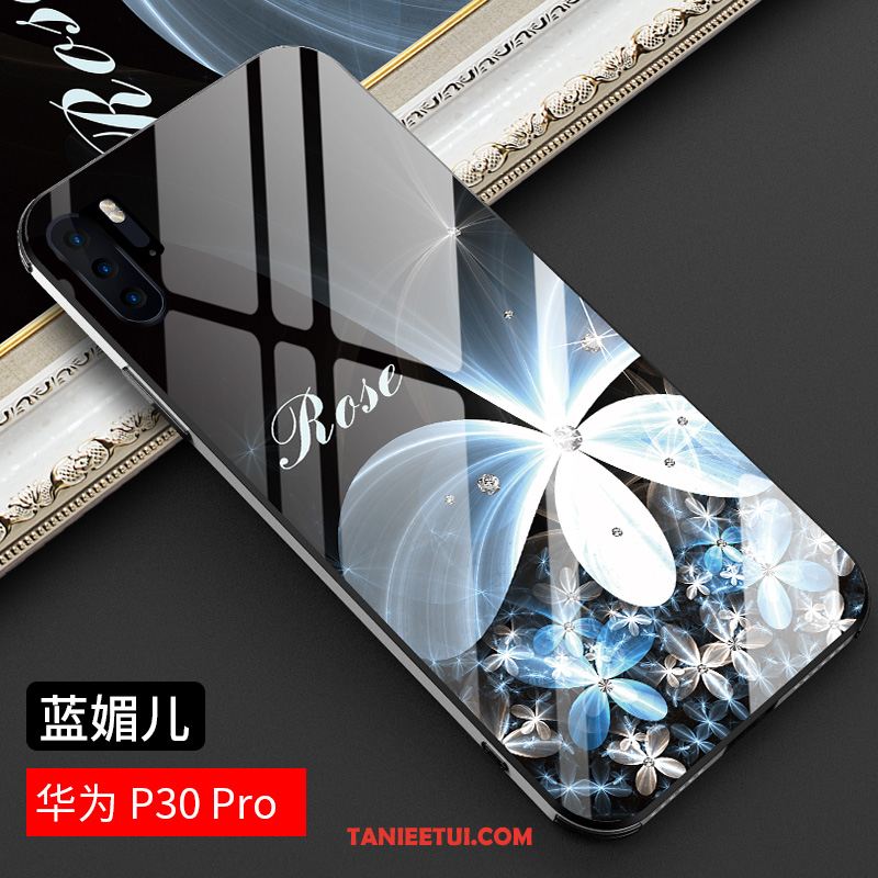 Etui Huawei P30 Pro Czerwony Netto Lustro Anti-fall, Pokrowce Huawei P30 Pro Gwiazda Niebieski Ochraniacz