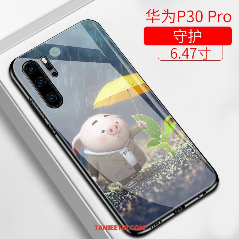 Etui Huawei P30 Pro Czerwony Netto Piękny All Inclusive, Obudowa Huawei P30 Pro Anti-fall Ochraniacz Nubuku