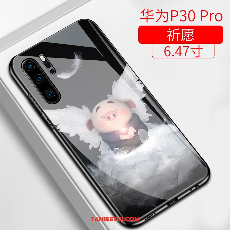 Etui Huawei P30 Pro Czerwony Netto Piękny All Inclusive, Obudowa Huawei P30 Pro Anti-fall Ochraniacz Nubuku